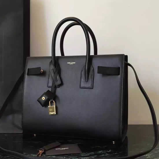 Replica Saint Laurent Small Sac De Jour Bag In Black Leather